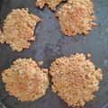 El cooksnap de Alex Saroka cuando hizo Hamburguesas de pollo para bebe.