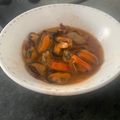 El cooksnap de Marián Gz cuando hizo Mejillones encebollados.