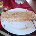 El cooksnap de María Eugenia Cruz cuando hizo Budín de banana y avena fácil y rápido.