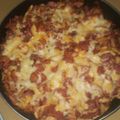 El cooksnap de Gustavo Giudice cuando hizo Papas fritas con cheddar panceta y salchichas.