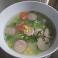 Cooksnap dari Papa Ica untuk resep Soup Jagung Brokoli