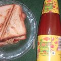jasmine kushwan's cooksnap of when they made Potato Sandwich.