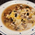 El cooksnap de Montse Casellas - Trasteamos en mi Cocina? cuando hizo Sopa de calabacín con queso en 10 minutos.