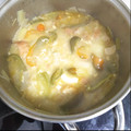 El cooksnap de Elías Méndez cuando hizo Sopa de ajo riojana.