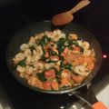 El cooksnap de Pablo Beteta Valero cuando hizo Revuelto de vegetales con gambas.