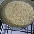 El cooksnap de alemaquisof cuando hizo Fideos caseros con harina leudante.