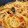 El cooksnap de "Cocina con Celi" cuando hizo Tortiglioni alla Puttanesca.