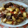 El cooksnap de cmg77 cuando hizo Asado al Horno con papas, batatas y verduras.