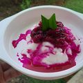 Cooksnap dari Melly Noya untuk resep Bubur Sumsum Buah Naga # MpasiSnack #Mpasi11bulan