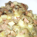 El cooksnap de Mari. V T cuando hizo Patatas con champiñones y bacon. Fácil, rápido y sencillo.