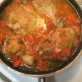 El cooksnap de Melany Estrada cuando hizo Guiso de arroz con pollo.