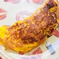 El cooksnap de Noelia cuando hizo Omelette de jamón y queso.