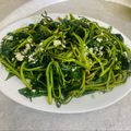 Cooksnap của Duy Chiến khi họ làm theo món Rau lang xào tỏi