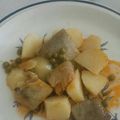 El cooksnap de Primitiva cuando hizo Bacalao guisado con patatas y guisantes.