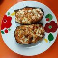 El cooksnap de Rubén Maxtral cuando hizo Berenjenas rellenas de atún en airfryer.
