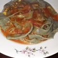 El cooksnap de Antonella V cuando hizo Fideos de acelga.