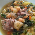 El cooksnap de Lucia Ribas cuando hizo Potaje de Garbanzos con espinacas y magra de cerdo.