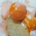 Cooksnap dari Olivia Elena untuk resep Telur 1/2 matang dengan salad dressing wijen sangrai