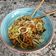 El cooksnap de Ana Paterna Morán cuando hizo Noodles con shiitake, pak choi y salsa yakisoba.