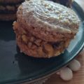 El cooksnap de Joana Rovere cuando hizo Alfajores integrales de almendras.