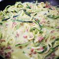 El cooksnap de Javier Rodríguez Genet cuando hizo Calabacín con jamón, ajos tiernos y salsa de aguacate y provolone.