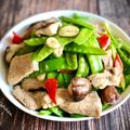 Amy’s Kitchen 的 荷蘭豆炒甜椒 cooksnap