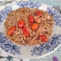 Cooksnap από Cleopatra στη συνταγή Κριθαρότο με ντοματίνια Σαντορίνης και πλοκάμια χταποδιού