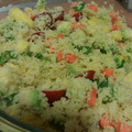 El cooksnap de Curro Muñiz cuando hizo Ensalada de cous cous de espelta con mango.