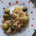 El cooksnap de Eva Barcelona cuando hizo Coles de Bruselas con lomo a la soja.