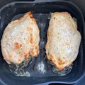 El cooksnap de Adriana Almiron cuando hizo Pechugas de pollo rellenas en freidora de aire Cosori.