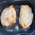 El cooksnap de Adriana Almiron cuando hizo Pechugas de pollo rellenas en freidora de aire Cosori.