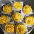 cindy 的 南瓜玫瑰花饅頭（全素） cooksnap