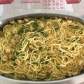 El cooksnap de Jose Manuel Fernandez Rodriguez cuando hizo Espaguetis con gambas al ajillo y espárragos.