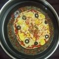 Rashmi Adhvaryu's cooksnap of when they made વેજ. પીઝા (Veg. Pizza Recipe In Gujarati).
