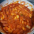 El cooksnap de ANA cuando hizo Salchichas frescas con tomate y huevo.