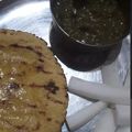 Nikita4 का कुकस्नैप जब उन्होंने सरसों का साग और मक्का की रोटी (sarson ka saag aur makka ki roti recipe in Hindi) बनाया था।