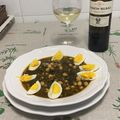 El cooksnap de Jose Luis Cabiedes cuando hizo Potaje de Vigilia: Garbanzos con espinacas y bacalao.