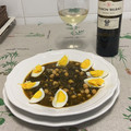 El cooksnap de Jose Luis Cabiedes cuando hizo Potaje de Vigilia: Garbanzos con espinacas y bacalao.