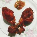 Rafiqua Shama का कुकस्नैप जब उन्होंने जामा मस्जिद स्टाइल चिकन फ्राई (jama maszid special chicken fry recipe in Hindi) बनाया था।