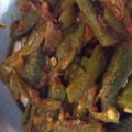 Nehal D Pathak's cooksnap of when they made ભીંડા નું ક્રિસ્પી શાક (Crispy Bhindi Sabji Recipe In Gujarati).