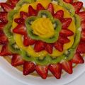 El cooksnap de Noelia Sobrevilla cuando hizo Tarta de crema pastelera y frutas.
