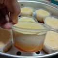 Cooksnap Darwish Danial semasa beliau membuat Puding Caramel.