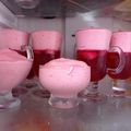El cooksnap de Alejandra Martin Repol cuando hizo Gelatina frutilla con bavaroise de frambuesa.