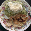 El cooksnap de Alejandra De Hernandez cuando hizo Spaghetti al cilantro.