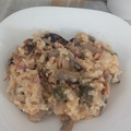 El cooksnap de Almudena Collado cuando hizo Risotto de pollo, jamón y setas.