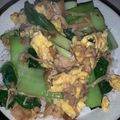 Suzy Lee's cooksnap of when they made Stir-Fried Bok Choy, Pork, Mushroom, and Egg.