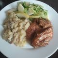 El cooksnap de Laura Carvajal Isaza cuando hizo Pechuga de pollo a la naranja con salsa de soja y arroz al curry.