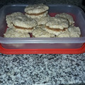 El cooksnap de Claudia Cabrio cuando hizo Alfajores de avena y membrillo. saludables sin harina ni azúcar.