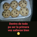 El cooksnap de Antonella Tabarez cuando hizo Galletitas con chips de chocolate.
