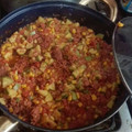 El cooksnap de Cristian Hernandez cuando hizo Calabacitas con longaniza.